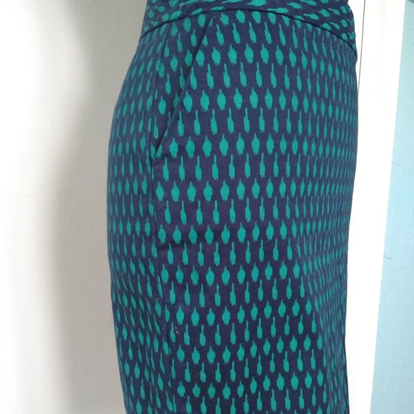 Tommy Hilfiger Paint Brush Print Pencil Skirt - Picture 6 of 8